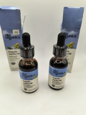 2Sky Organics Organic Jojoba Oil Hydrating Balancing Illuminating Face Oil 1floz